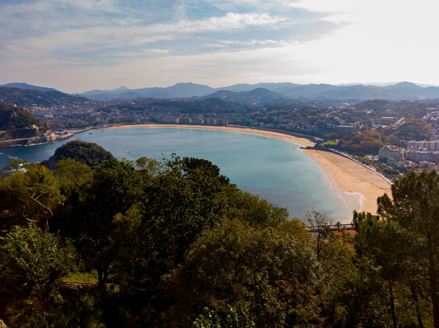 Chat BDSM de Euskadi: La bahía de La Concha en San Sebastián al atardecer